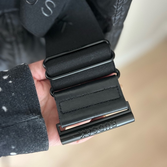 RUDSAK woman’s Black Puffer Coat with Fur Hood - Picture 11 of 13